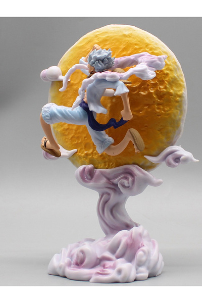BANDAI No box 16cm One Piece Anime Figure Moon Fairy Nika Monkey D Luffy Gear 5 With Moon Light Action Figu