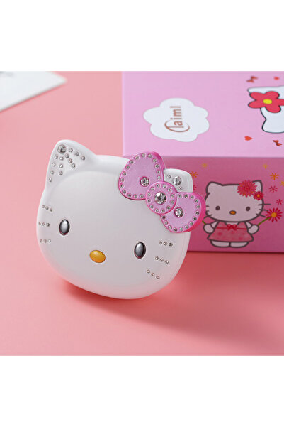 Choice White New K688 Hello Kitty Cute Mini Girl Mobile Phone With Flip Cartoon No Lock Children Dual Card