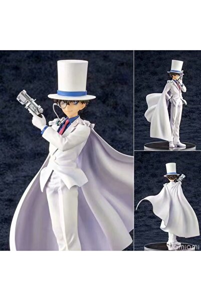 BANDAI مع صندوق 25 سم من مجسمات شخصيات الأنمي من مادة البولي فينيل كلوريد لشخصية المحقق كونان كايتو كوروبا، طقم زينة سطح المكتب