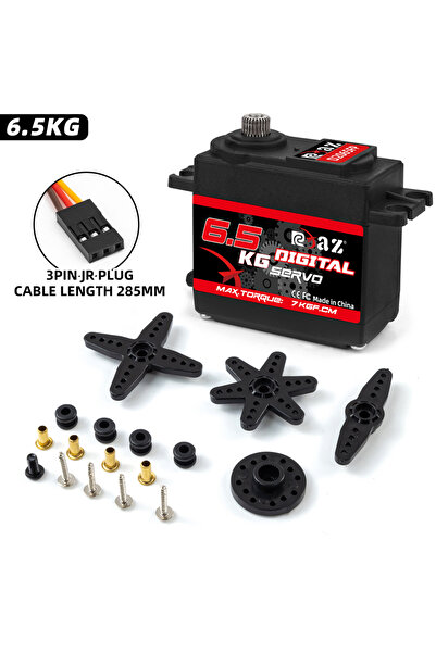 Choice 6.5 كجم 180 زاوية RCXAZ سيرفو رقمي دوران 180 درجة سيرفو تروس معدني 3.5...