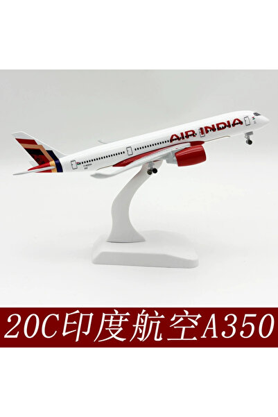 Choice طائرة A350 الهندية للطيران 20 سم، نموذج طائرة A350 معدنية مصبوبة من طر...