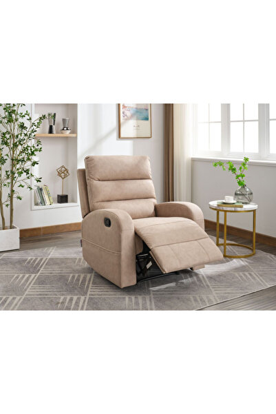 micasa Elegant and Modern Design Manual Recliner Chair with Side Pocket