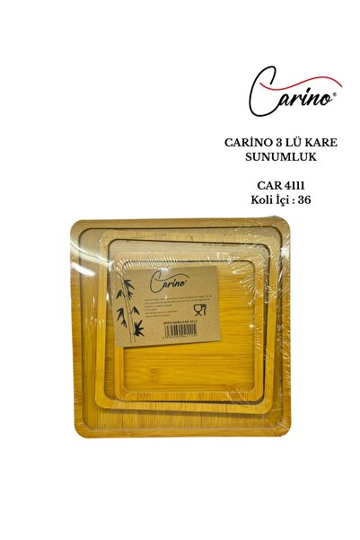 Carino 3LÜ KARE SUNUMLUK