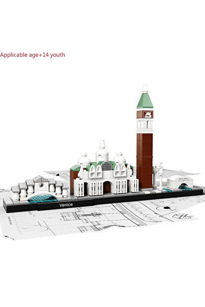 Choice Venice City Architecture Skyline Building Blocks Set Tower Edifice Bricks Town Street View Assemb...
