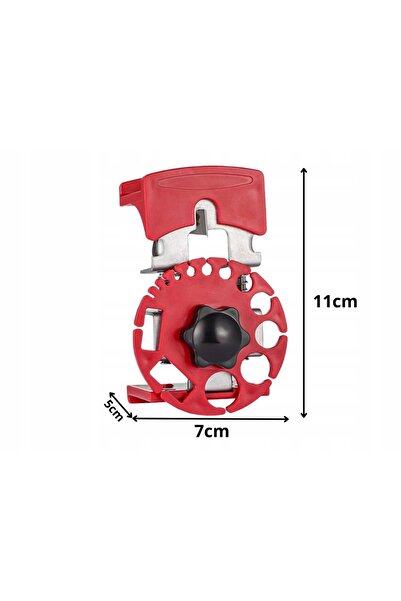 zola Cable stripping device, 0.9-20 mm, adjustable depth, steel blade, 11 x 7 x 5 cm, red