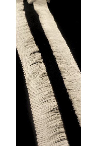 ALTAY AKSESUAR BEYAZ KENAR PÜSKÜL SAÇAK (2,5 CM)