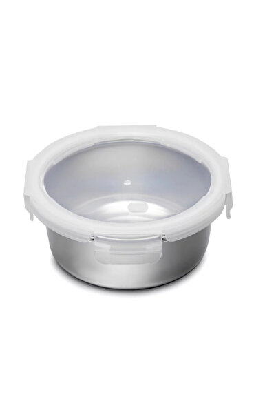 ORIAN صندوق غداء دائري من الفولاذ المقاوم للصدأ سعة 1500 مل