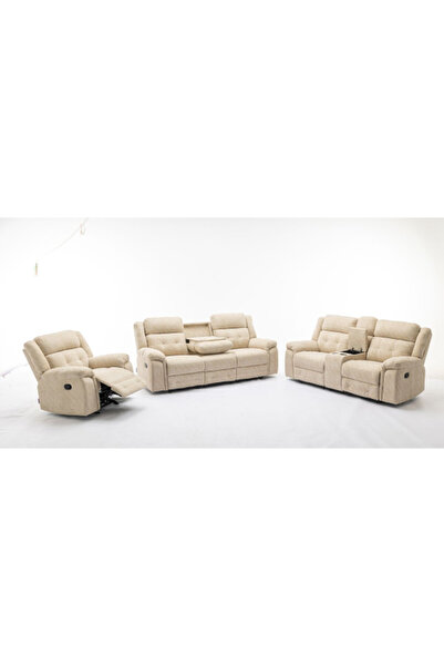 micasa Elegant and Modern Design 6-Seater Manual Recliner Sofa Set