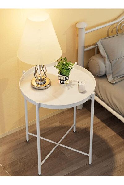 Primo Plus Round Steel Table White