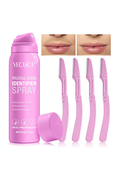 OEM 4 Blade Facial Spray for Unwanted Hair Removal 114 g Pink YECUCE®