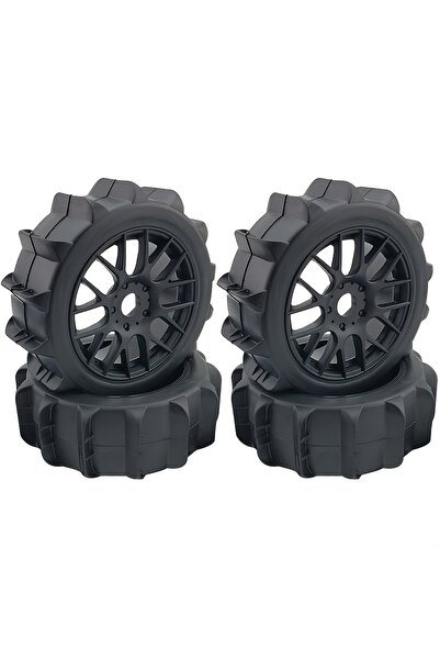Choice Black GLOBACT RC Off Road Snow Sand Paddle Tires and Wheels 17mm Hex Hubs for Arrma Typhon 6S HSP HP
