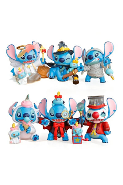 BANDAI No box new 6pcs Interstellar Baby Cute Cartoon Doll PVC Toy Anime Figure Desktop Ornament Kawaii Fa