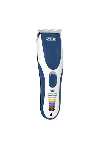 Wahl Color Pro Rechargeable Cord/Cordless Hair Clipper, 19 pcs, Black/Blue, 9649-1627