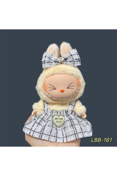 Miniso تنورة دمية لابوبو المحشوة مقاس 17 سم - مجموعة تنورة رائعة لإكسسوارات ا...