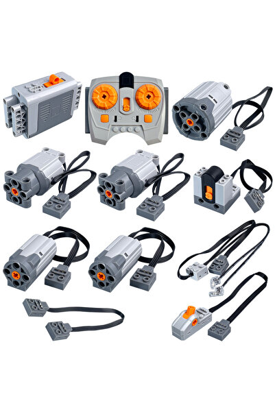 Choice 11 Pcs MOS 11PCS Brick Motor Power Function Kit With technic Parts Includes AA Battery Box 2.4g Spee