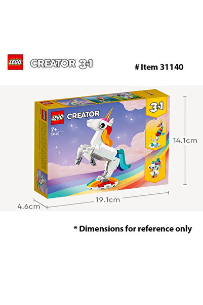 Choice 31140 ليجو 31140 كريتور 3 في 1 لعبة وحيد القرن السحري، يتحول من وحيد القرن إلى حصان البحر إلى الطاووس،