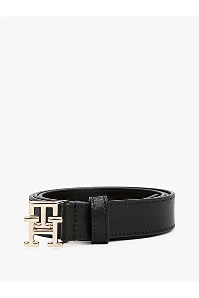 Tommy Hilfiger TH Logo 2.5 Kadın Siyah Kemer AW0AW17496BDS