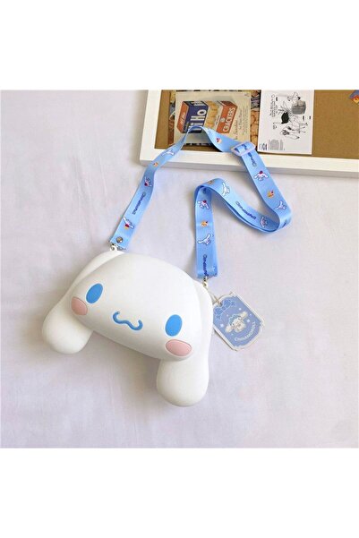 Miniso حقيبة كتف صغيرة الحجم من هيلو كيتي سانريو كورومي للبنات - سيليكون سميك بتصميم كرتوني لطيف