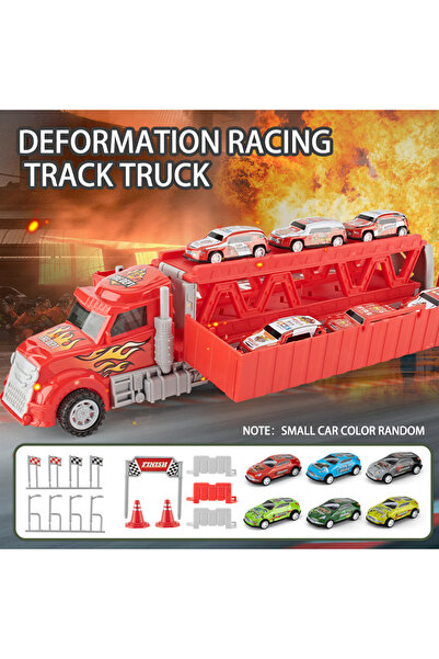 Choice سيارة نقل كبيرة قابلة للتغيير باللون الأحمر، حاوية تخزين ألعاب، سيارة ...