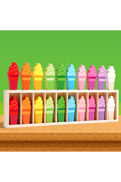 Choice لعبة تفاعلية لمطابقة الآيس كريم الإبداعية وتدريب الذاكرة والدماغ والتع...