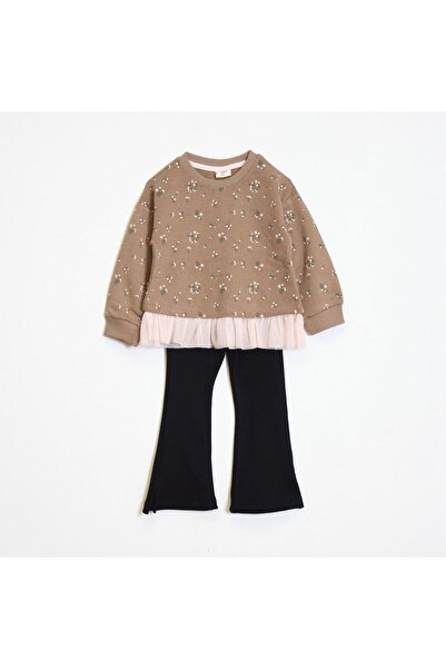 OZZY KİDS Set de jambiere cu detalii din tul pentru fetiță