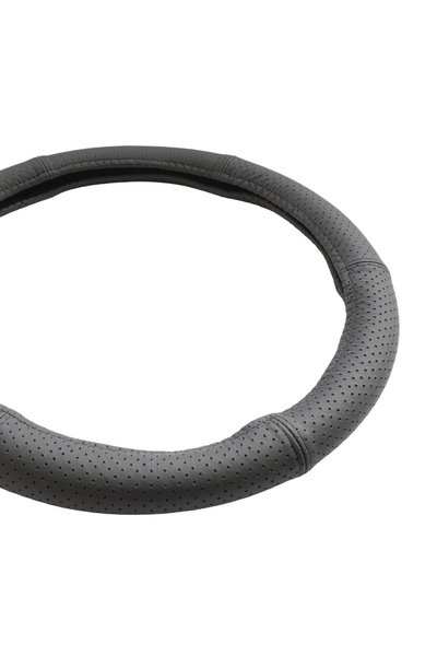 Mega Drive HUSA VOLAN PIELE NATURALA PERFORATA NEGRU 35-37 CM