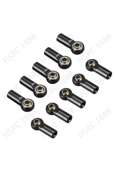 Choice Black 10PCS AluminumM3 Tie Rod End Ball Joint Link Ball Head Holder for Tamiya HSP Traxxas Axial SCX