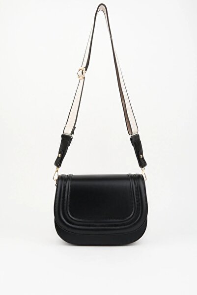 ONSTAR BAGS Women's Thick Canvas Black Bag with Straps for Shoulder and Crossbody