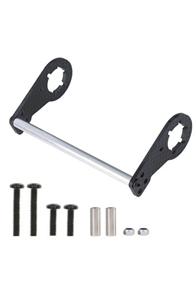 Choice black High-Strength Carbon Fiber Rear Shock Mount Bracket for Tamiya CW01 Lunch Box - Lightweight Up