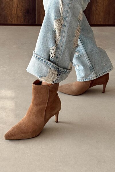 nope21shoess Adele Toprak Hakiki Deri Topuklu Bot