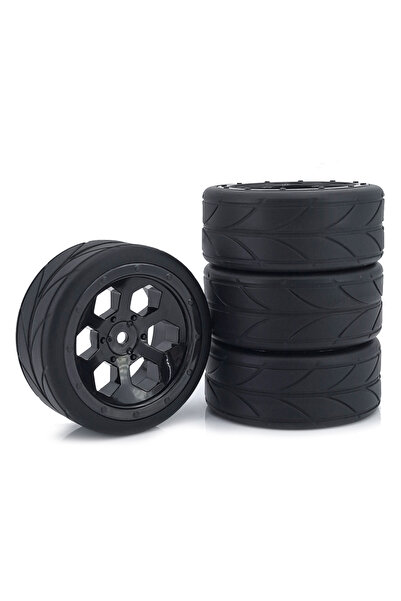 Choice 4pcs 65mm 4PCS NEEBRC 65mm Rubber Tyre 1.9inch Wheel Rim Tires for 1/14 1/12 1/10 RC Drift Racing Ca