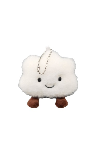 Choice White Lovely Plush Small Cloud Keychain Pendant Toys
