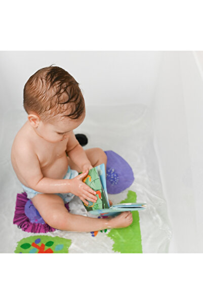 Akuku First Steps soft bath book with 10 colorful pages and receipts, safe materials, dime
