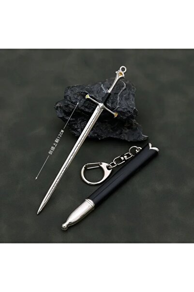 Choice سيف نارثيل 12 سم سيف نارثيل أراجورن 12 سم سلسلة مفاتيح سلاح العصور الو...