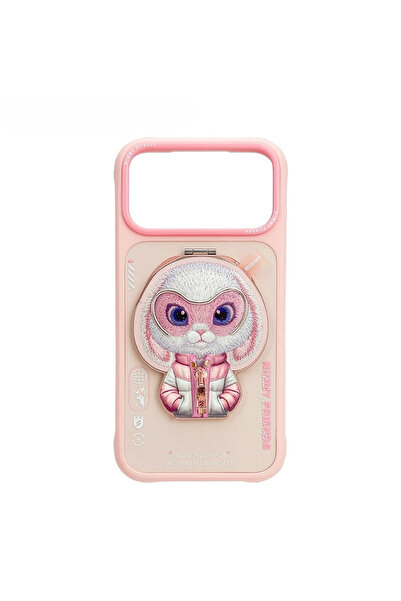 Nimmy iPhone 17 Pro Max Uyumlu MagSafe Stant Özellikli 3D Gözlük Fermuar Tavş...