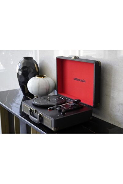 fomix Fomixx fm-102 Siyah Hoparlörlü Bluetoothlu Pikap Plak Çalar