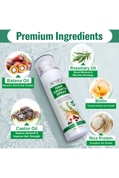 OEM Hair growth spray with rice protein and vitamin B7, 120 ml, ALIVER®