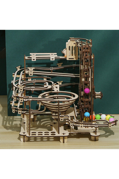 Choice كما هو موضح في مجموعة Marble Run المكونة من 335 قطعة، أحجية خشبية ثلاثية الأبعاد، نموذج متاهة DIY، مجموعات بناء مكعبات تعليمية