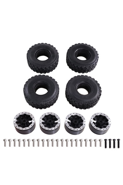 Choice قطع غيار Feiyu JJRC RC ذات العجلات الستة المعدنية باللون الأسود MN 1/1...