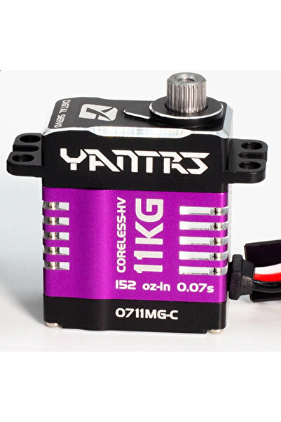 Choice PURPLE YANTRS 11KG Miniature All Metal Digital Hollow Cup Servo with High Voltage and Large Torque P