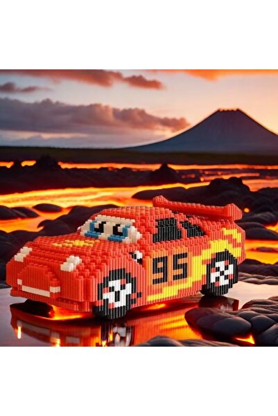 Choice 8808 1025 Piece Lightning Car Building Blocks Set - Perfect for Office Decoration, Living Room Displ