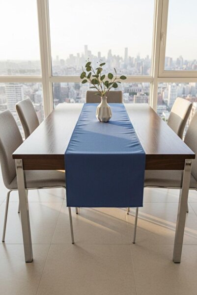 Soyoe مفرش طاولة طبيعي بتصميم كلاسيكي، مفرش أمريكي مستقيم مقاس 45×145 باللون ...