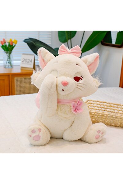 Choice دمية قطة بيضاء 32 سم، دمية قطة كرتونية قطيفة، دمية جالسة، هدية زينة 20...