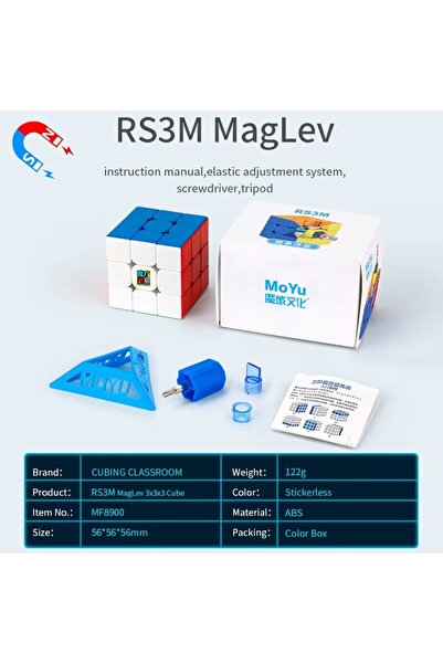 Choice مكعب سحري مغناطيسي RS3M 2021 3x3x3 ماجليف لغز احترافي MOYU RS3 M 3x3 م...