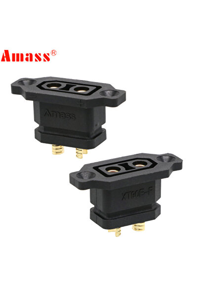 Choice Black 2pcs Amass XT90E-F Battery Connector XT90E Female Plug Gold-plated XT90 Mountable Connector Ye