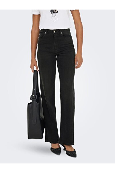 ONLY Jeans mit weitem Bein ONLJUICY-WAUW Hohe Taille Weiter Beinschnitt Jeans