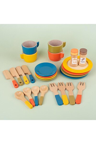 Choice أطباق ألعاب خشبية، أكواب مطابقة الألوان من مونتيسوري، أطباق محاكاة للع...