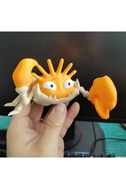 BANDAI no box Kingler New Anime Pokemon Kingler Scale World 1:20 Action Figure Doll 3dp Model Desktop Colle