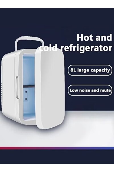 Denx 8l Portable Mini Refrigerator Refrigerator For Storing Hot, Cold Foods, Drinks And Cosmetics Dx2058
