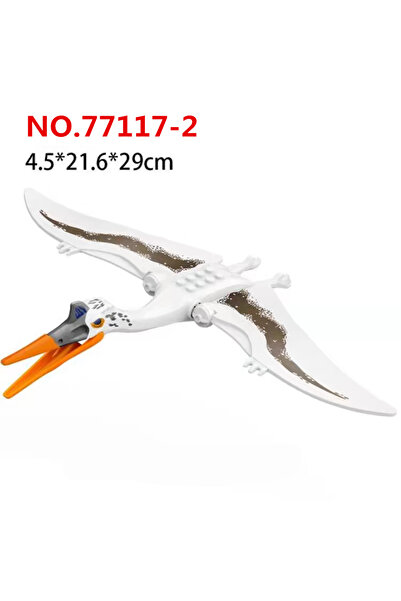 Choice 77117-3 مكعبات بناء ديناصورات كبيرة الحجم ثيريزينوصور إله الرياح الأبيض تيروصور نموذج مكعبات DIY